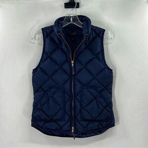 J. Crew Navy Quilted Vest Size XS